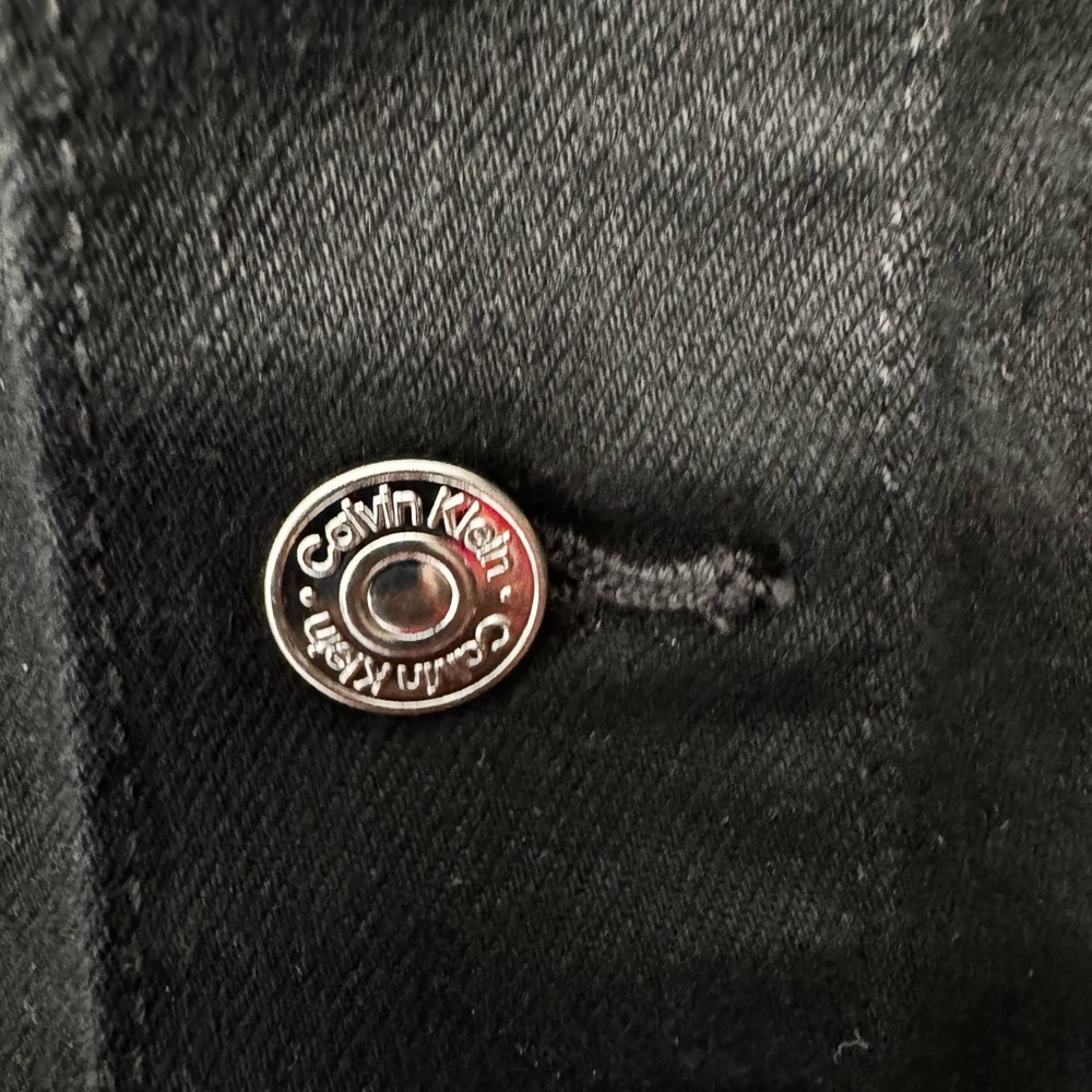 Calvin Klein Black Button-Up Jacket - Picture 6 of 9